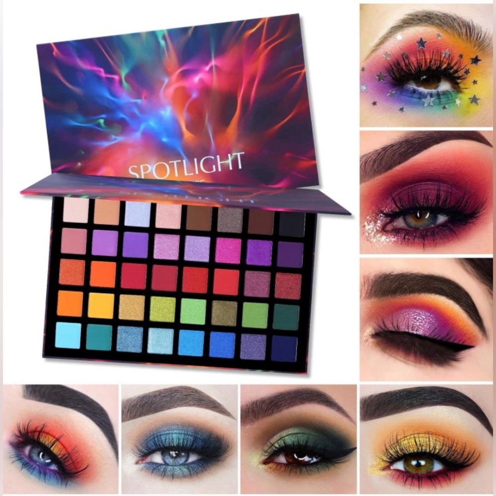 Spotlight 40 Eyeshadow Palette Professional Matte Shimmer Powder Waterproof-NWT